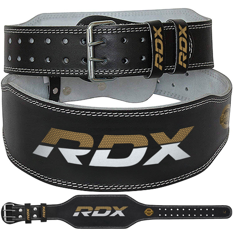 RDX 4 Inch Leather Weightlifting Belt – RDX Sports