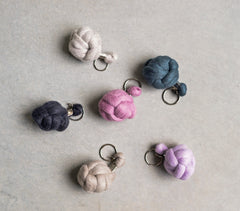 plump and co chunky keychain made in new zealand monkey knot