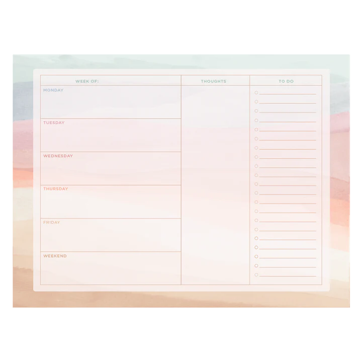 Weekly Tearaway Notepad