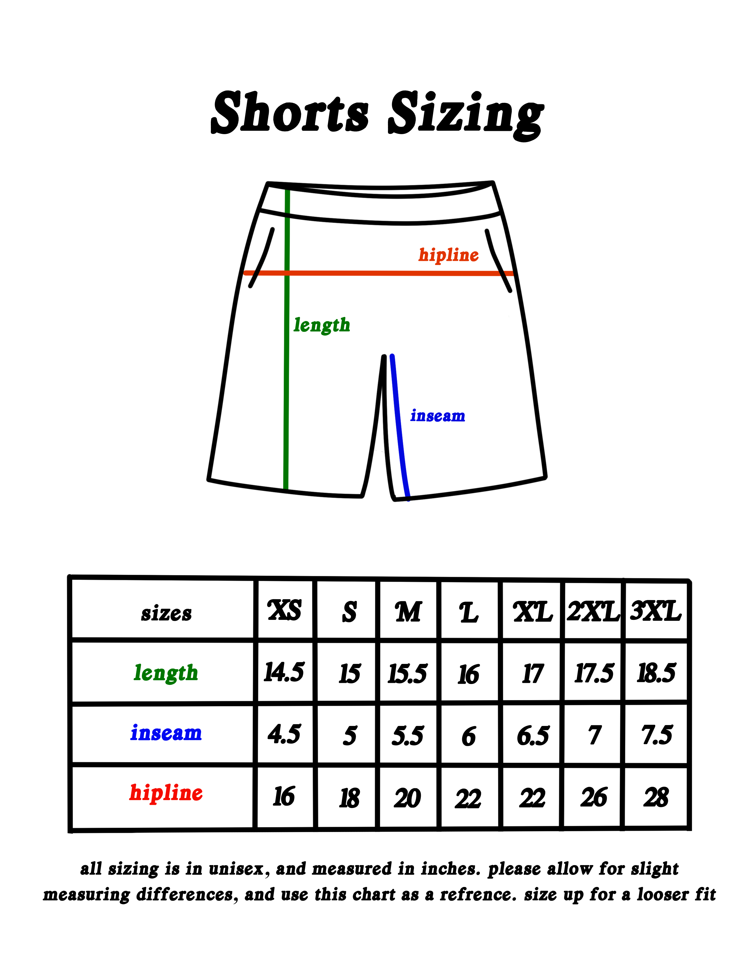 Sizing Chart – TOOTH AND GRAIL