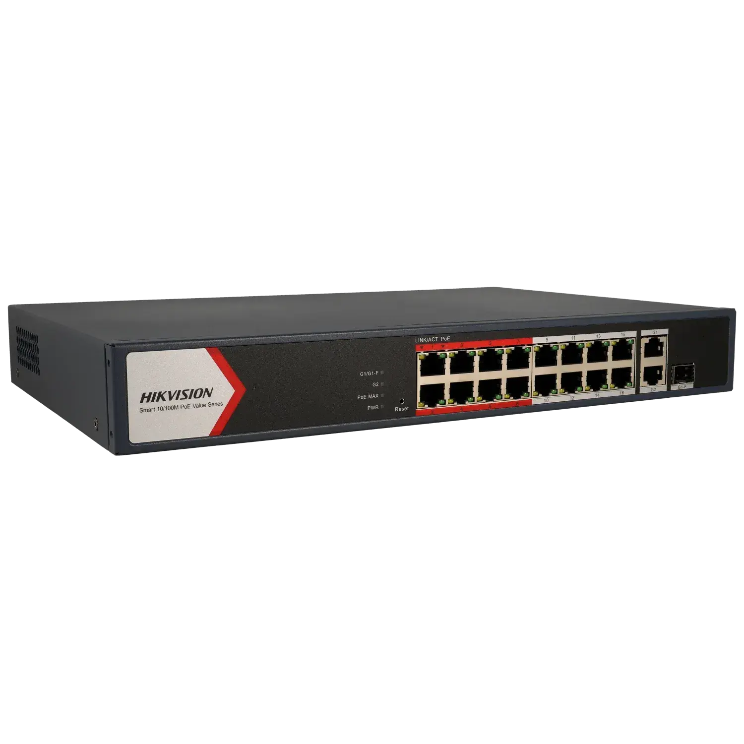 Switch cloud 18 ports avec 16 ports PoE HIKVISION / Référence DS-3E1318P-EI/M
