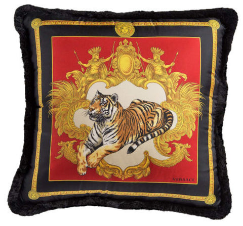 Versace Tiger Medusa Pillow Red Black 45cm x 45cm – Fine et Flair ...