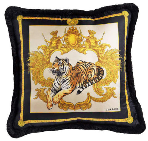 Versace Tiger Medusa White Black 45cm x 45cm – Fine et Flair Furniture ...