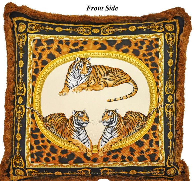 Versace Tiger Africa Pillow 45cm x 45cm – Fine et Flair Furniture, Inc.