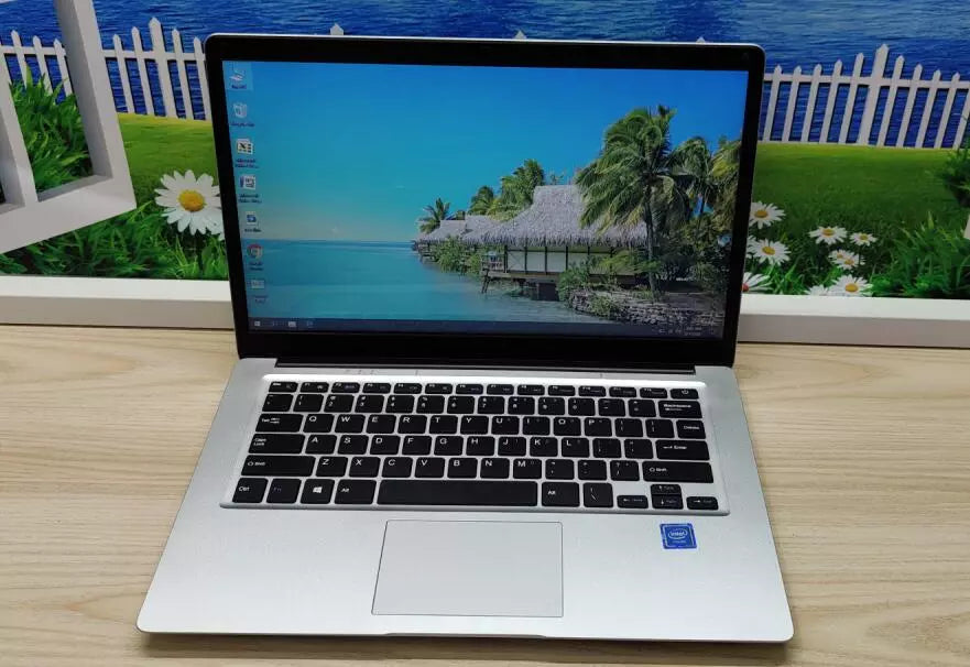 14.1 Inch Mini Laptop Intel CPU Windows 10 Notebook PC Fast RAM 128GB 256GB 512GB SSD 1000G HDD Optional