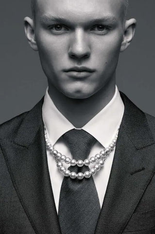 Pearl Necklace With Suit -2