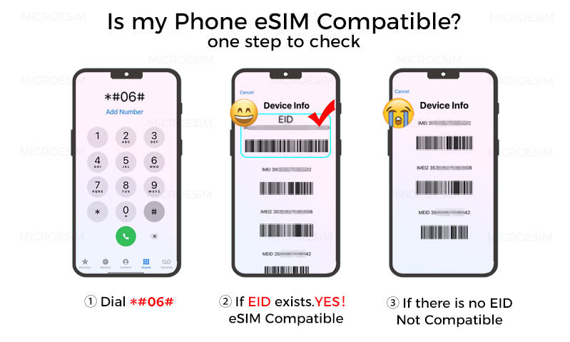 檢查手機 eSIM 相容性