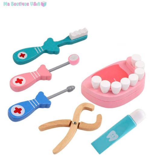 Jeux de dentiste en bois pour enfants-ToysSet ™