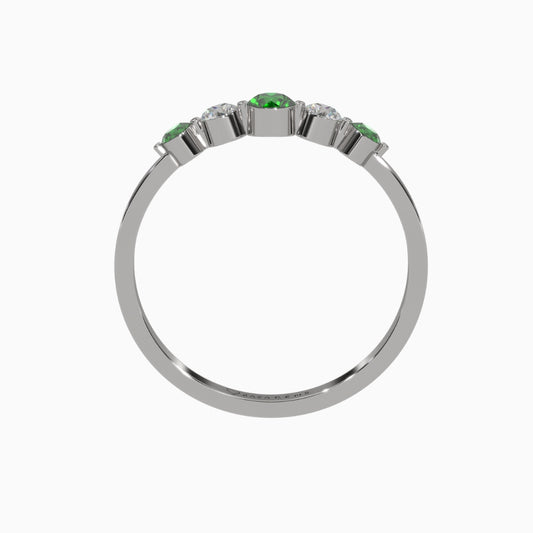 Emerald Ring Aisha Silver 925