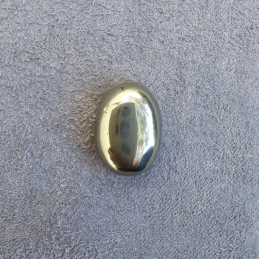 Natural Pyrite Healing Stone Oval Shape in 17.72 Carats for Sale