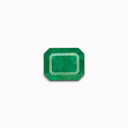 Natural Zambian Emerald Stone  2.68 carats Emerald Cut  9.5x7.6mm