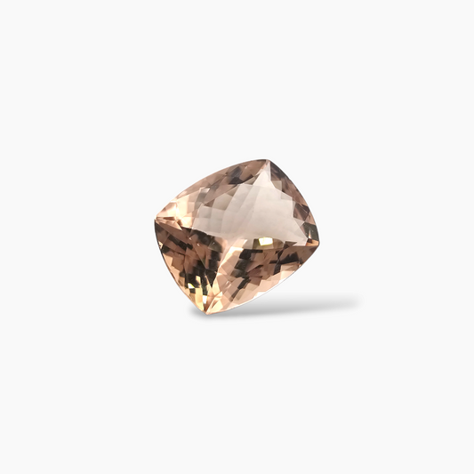 shop Natural Peach Morganite Stone 4.59 Carats Cushion Cut (12 x 10 mm)