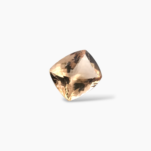 shop Natural Peach Morganite Stone 5.17 Carats Cushion Cut (12x10 mm)