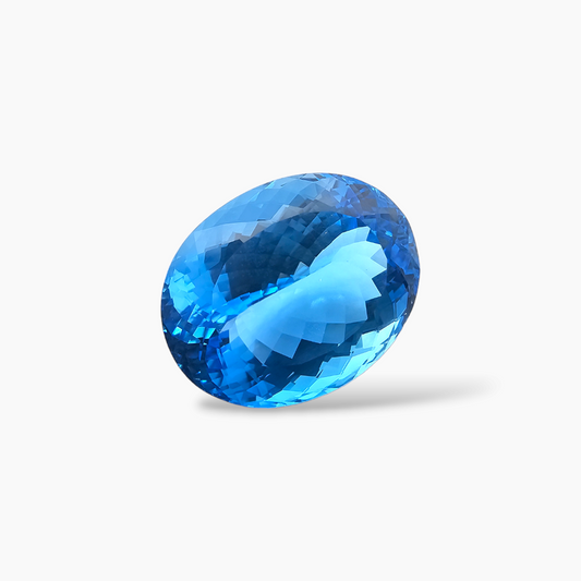 shop Natural Swiss Blue Topaz Stone 43.08 Carats Oval Shape  ( 23.3x18.2 mm )