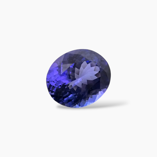 Natural Tanzanite Stone in Oval 7.40 Carats Weight 13 by 11 MM