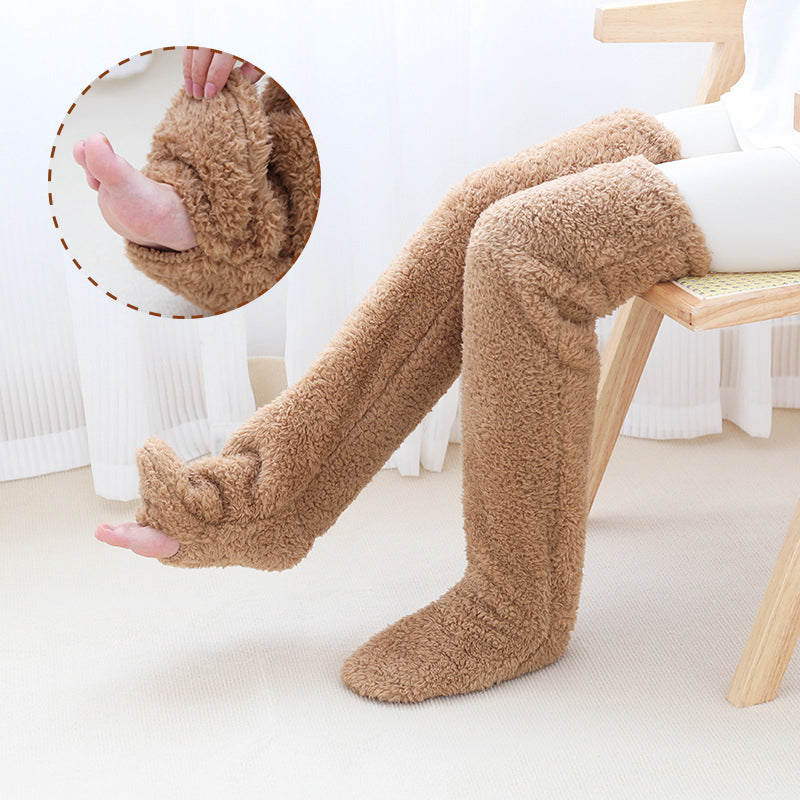 Over Knee High Fuzzy Long Socks Warm