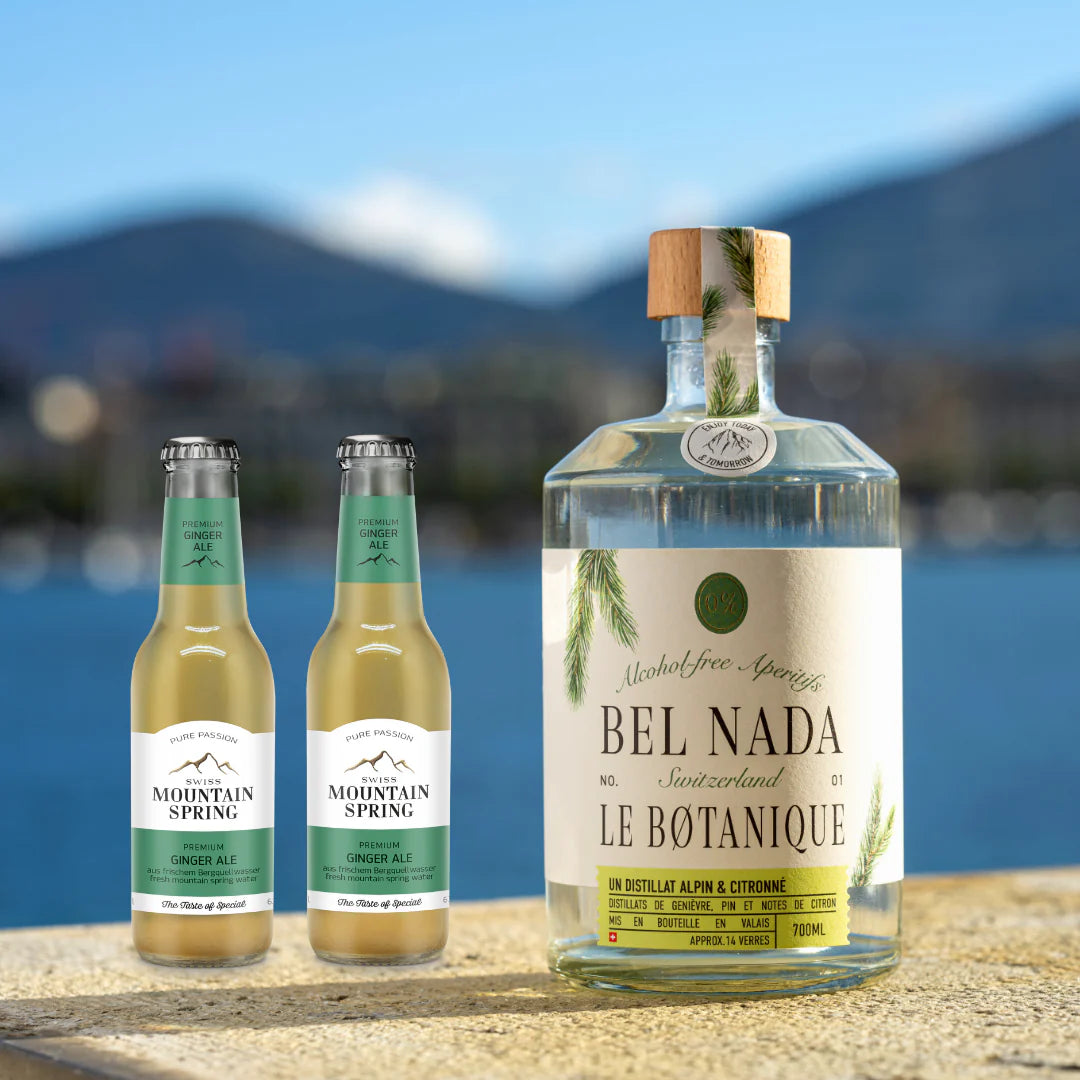 Alcohol-free social drinks by Bel Nada, perfect for parties and gatherings