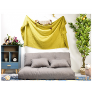 Urbana Japanese Futon Lounge 2-Seater Sofa Bed, Grey, 150cm-hover