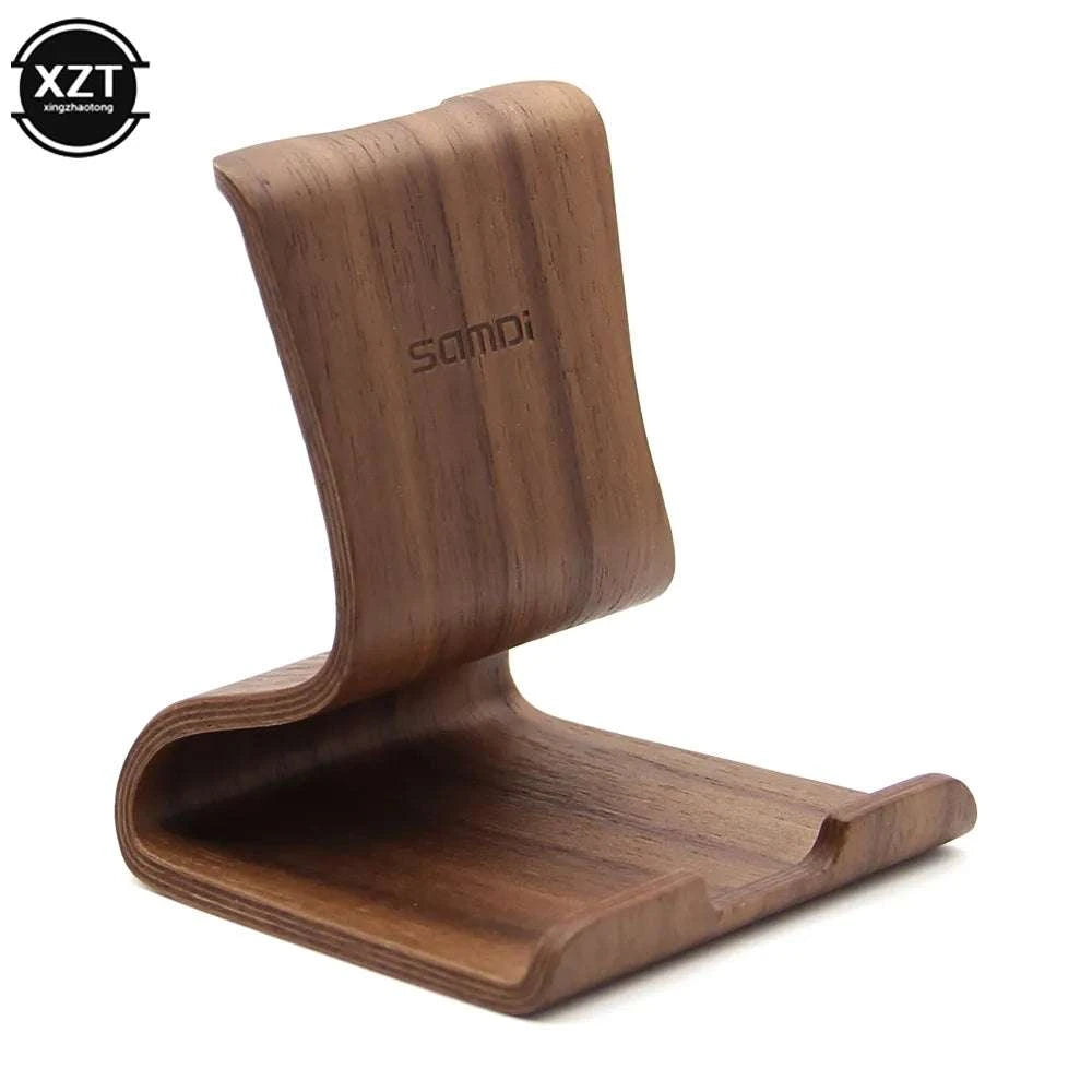 Cell Support Universal Mobile Phone Holder Wooden Stand for Smart Phone