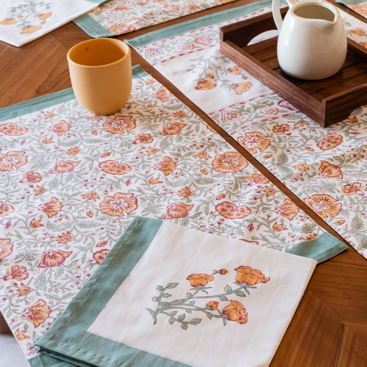 Blossom Bouquet Placemat & Runner Set-Runner