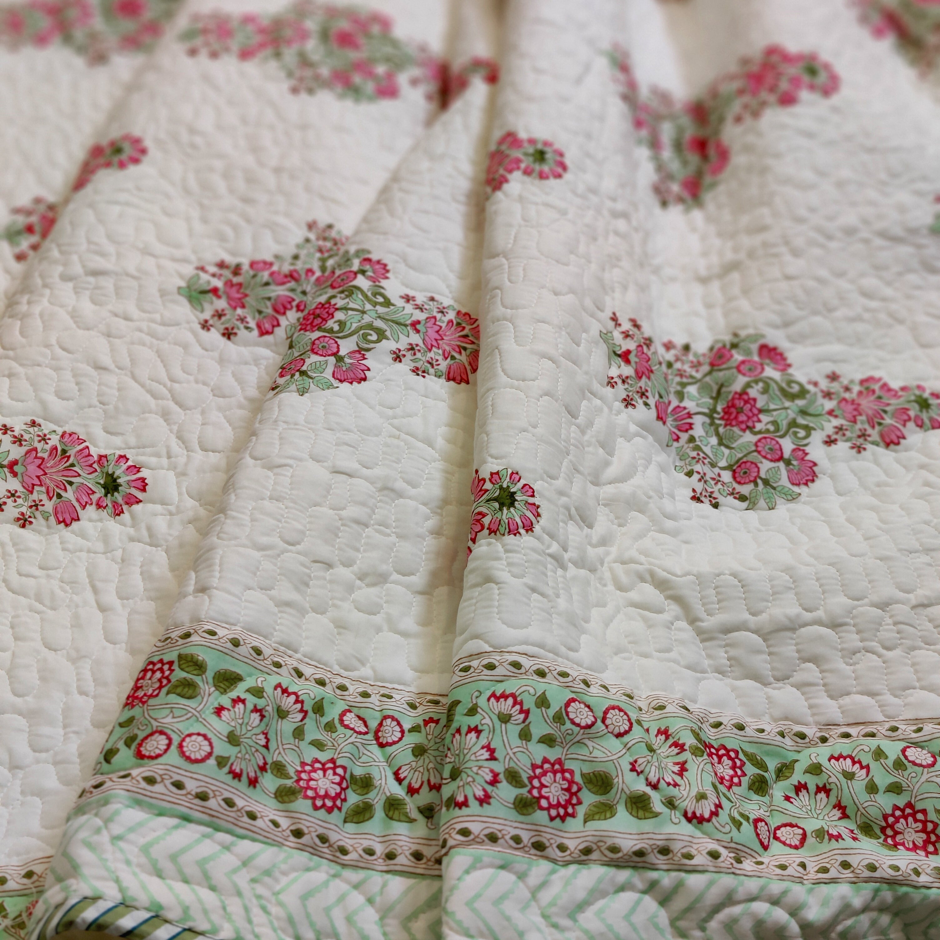 Gulmohar Blossom Bedcover-Single sided