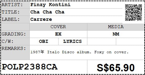 Pre owned Finzy Kontini Cha Cha Cha 12