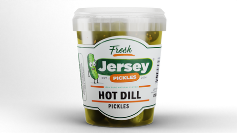 The Pickle Guys Spicy Sour Pickles. Find them at @The Big Dill