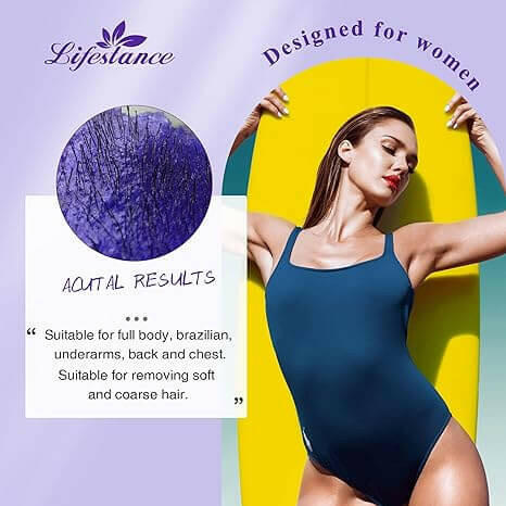 Purple Wax Refill for Hair Removal - Lifestance Depilatory Wax Beads