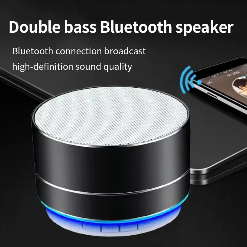 A10 Wireless Bluetooth Speaker Portable Mini Outdoor Wireless Speakers TF Card Music Surround Loudspeaker HD Voice Shocking Bass