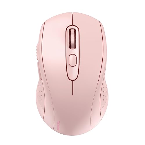 TECKNET Wireless Bluetooth Mouse, 3 Mode(Dual Bluetooth+2.4Ghz) Silent  Computer Mouse Bluetooth Compatible with Chromebook MacBook Pro Air