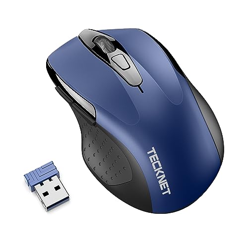 TECKNET Bluetooth Wireless Mouse, 3 Modes Bluetooth 5.0 & 3.0 Mouse 2.