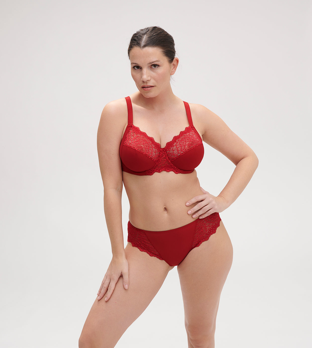 Caresse Full Cup Control Bra - Tango Red