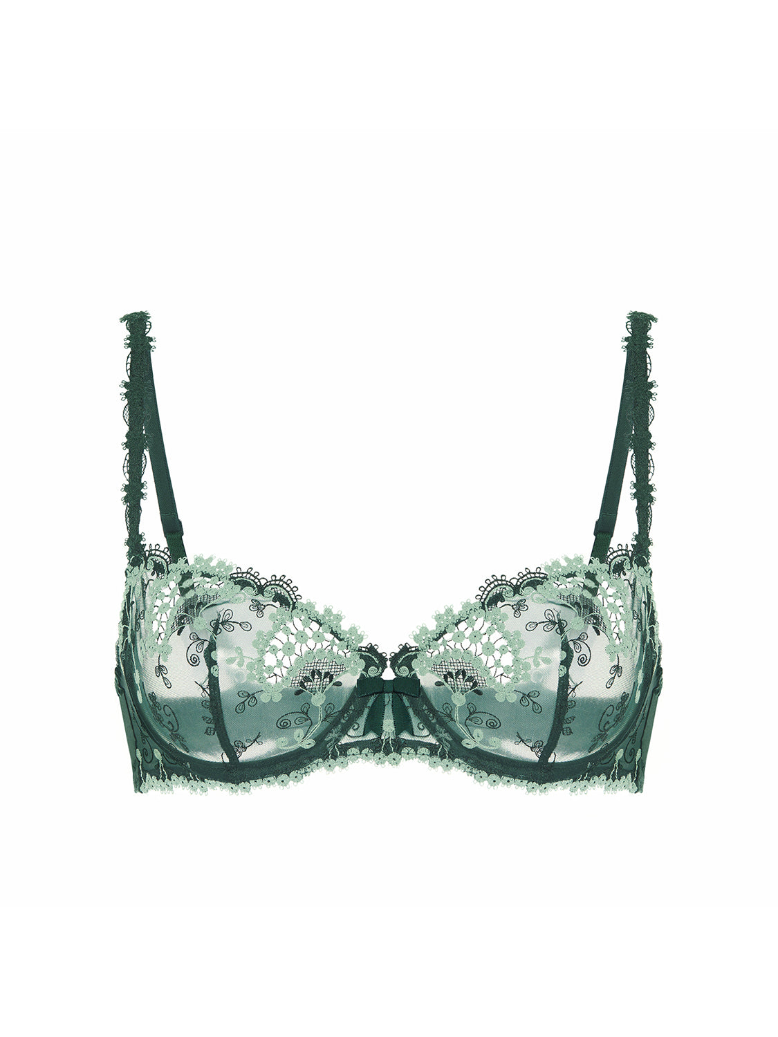 Wish Half Cup Bra - Kolsai Green