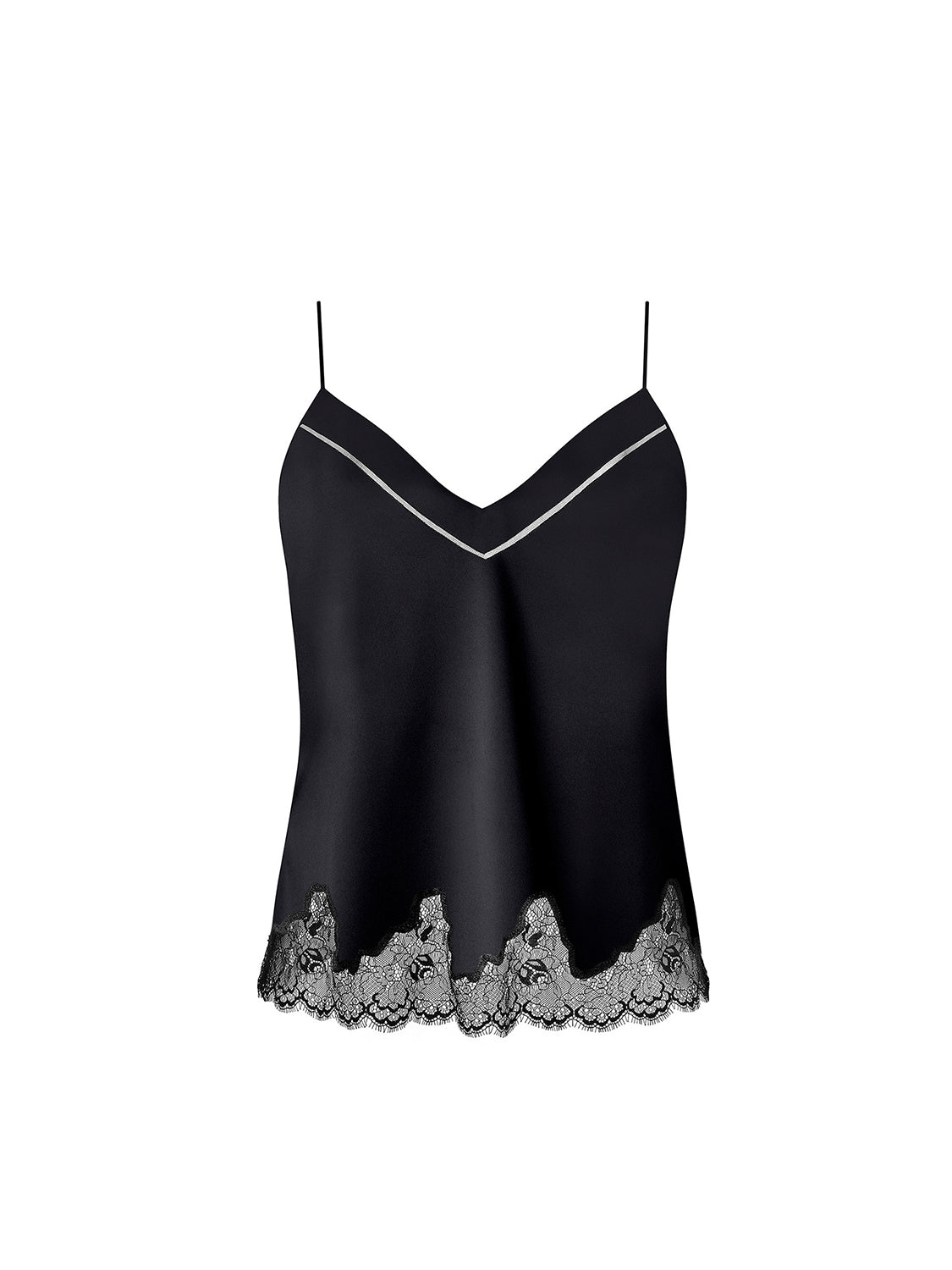 Nocturne Silk Camisole - Black