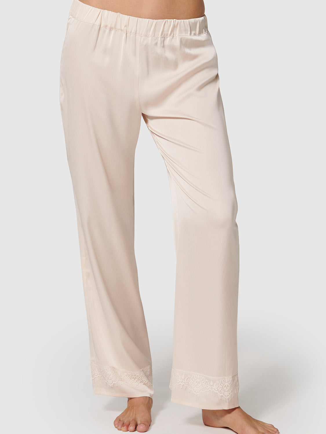 Satin Secrets Night Pant - Sakura Pink