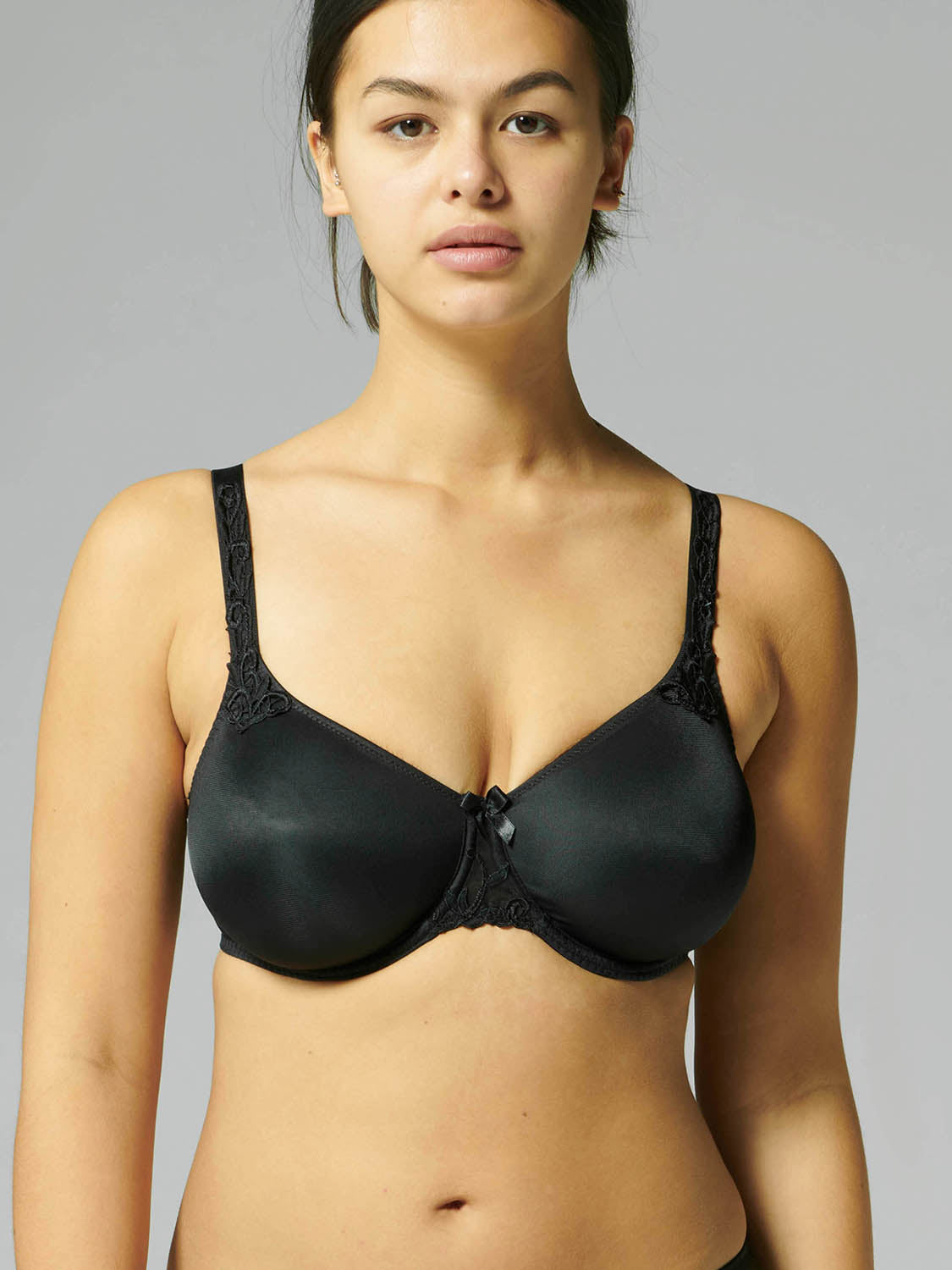 Andora Rigid Seamless Bra - Black