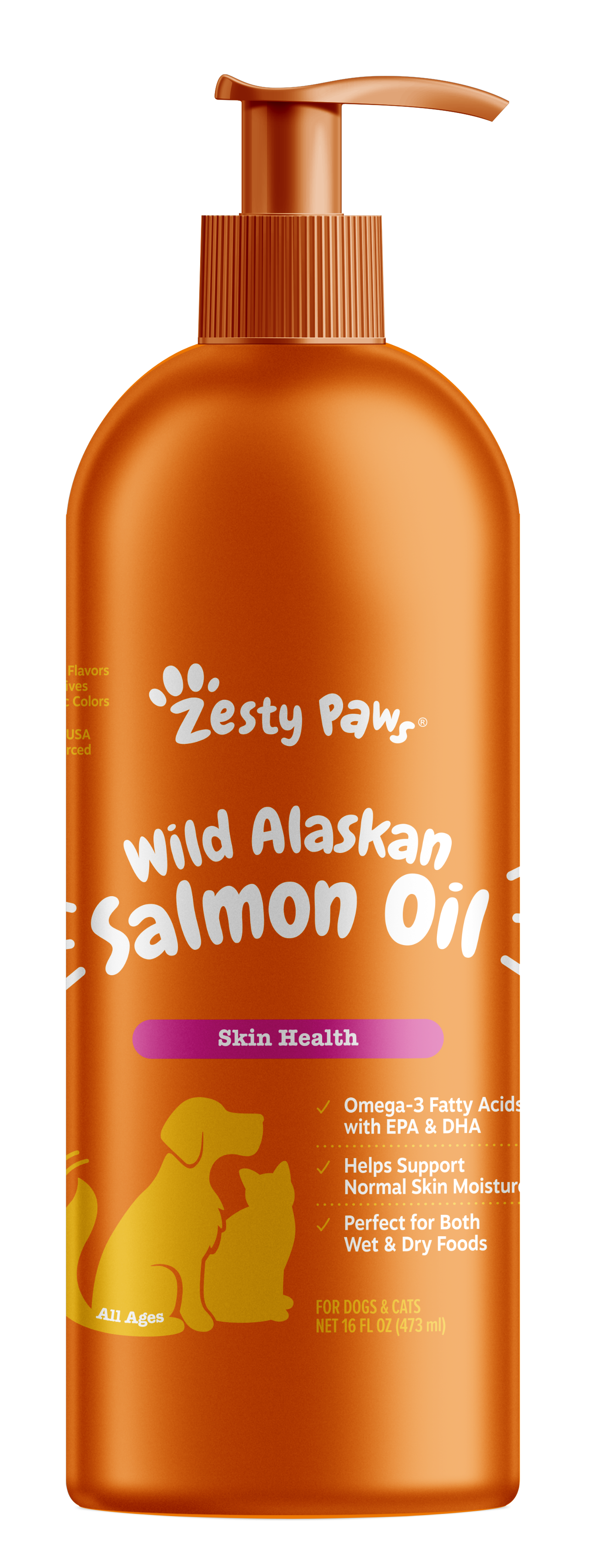 Pure Wild Alaskan Salmon Oil for Cats and Dogs WMT