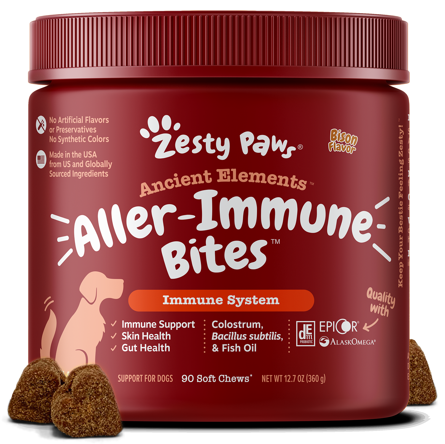 Ancient Elements™ Aller-Immune Bites™ for Dogs, Supports Immune Function, Gut Health & Sensitive Skin