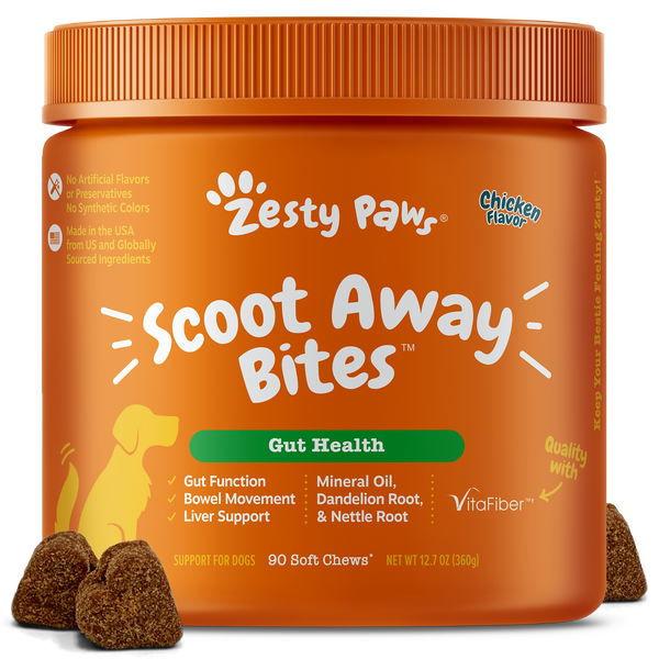Zesty Paws 8-in-1 Multivitamin Bites for Dogs, Chicken Flavor, 90ct 4-pack