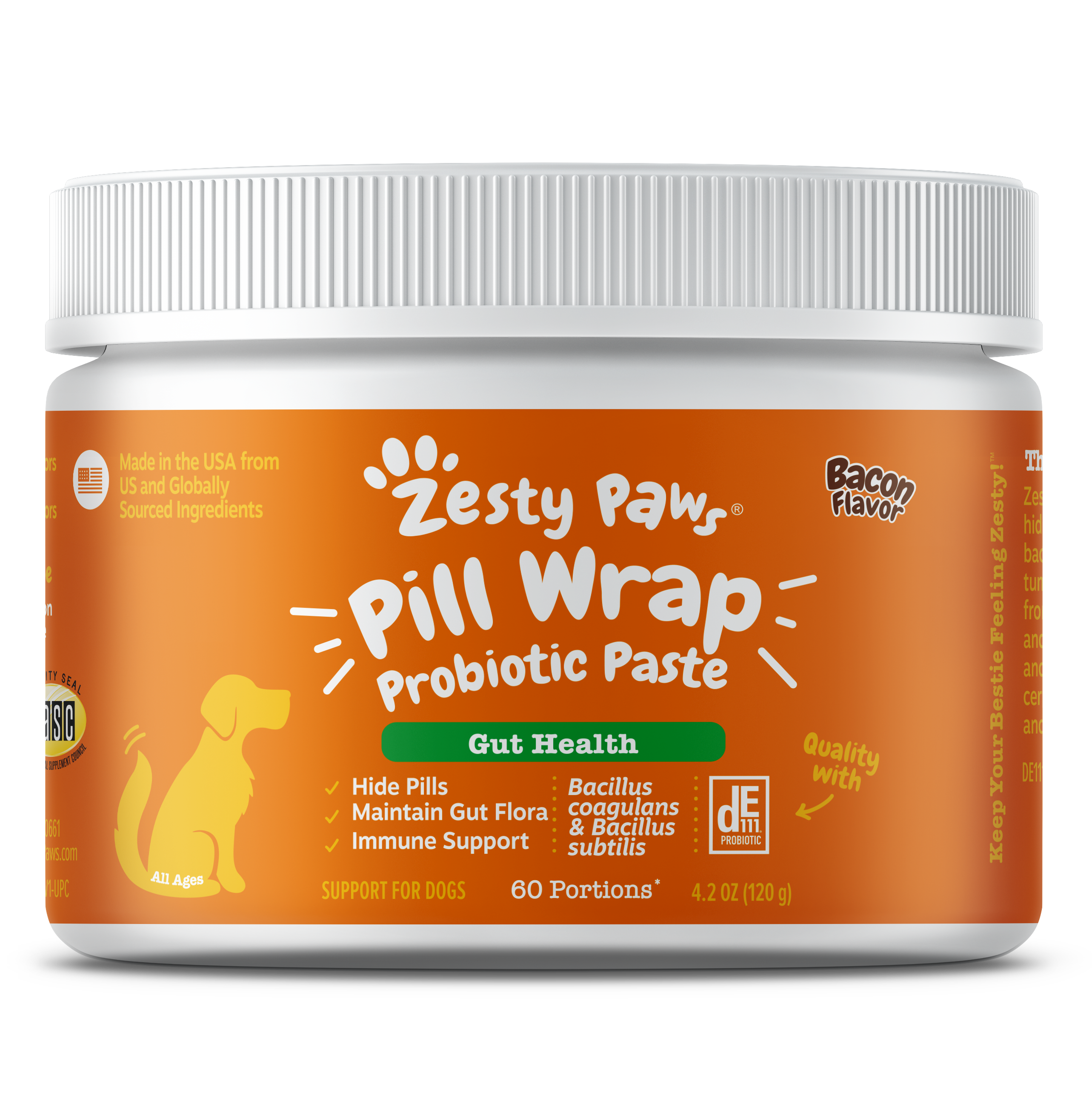 Pill Wrap Probiotic Paste for Dogs - With DE111 Probiotic for Immune & Digestive System Support - Great for Pills, Tablets, Capsules & More