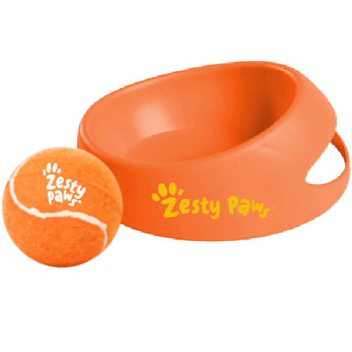 Zesty Paws® Dog Bowl & Tennis Ball: