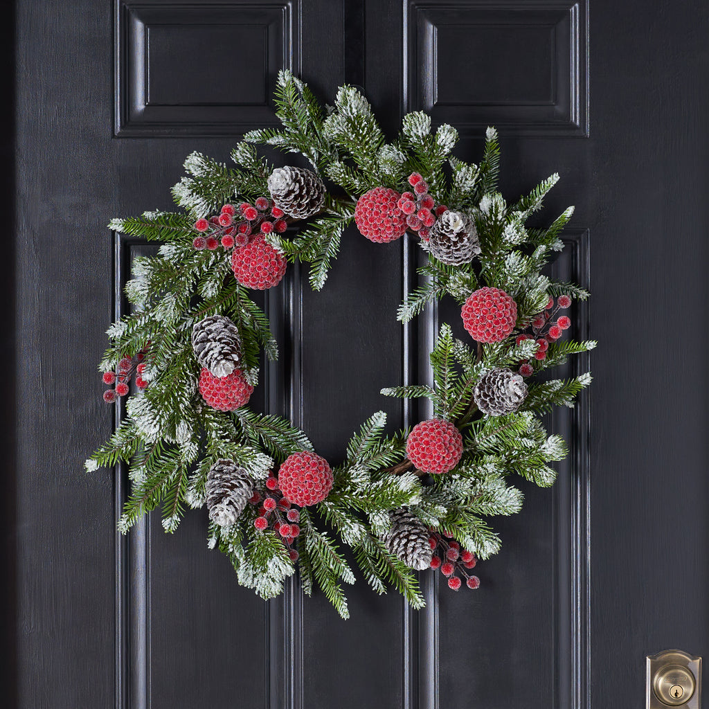 Day #10- Twig and Pinecone Wreath- 12 Days of Door Decor