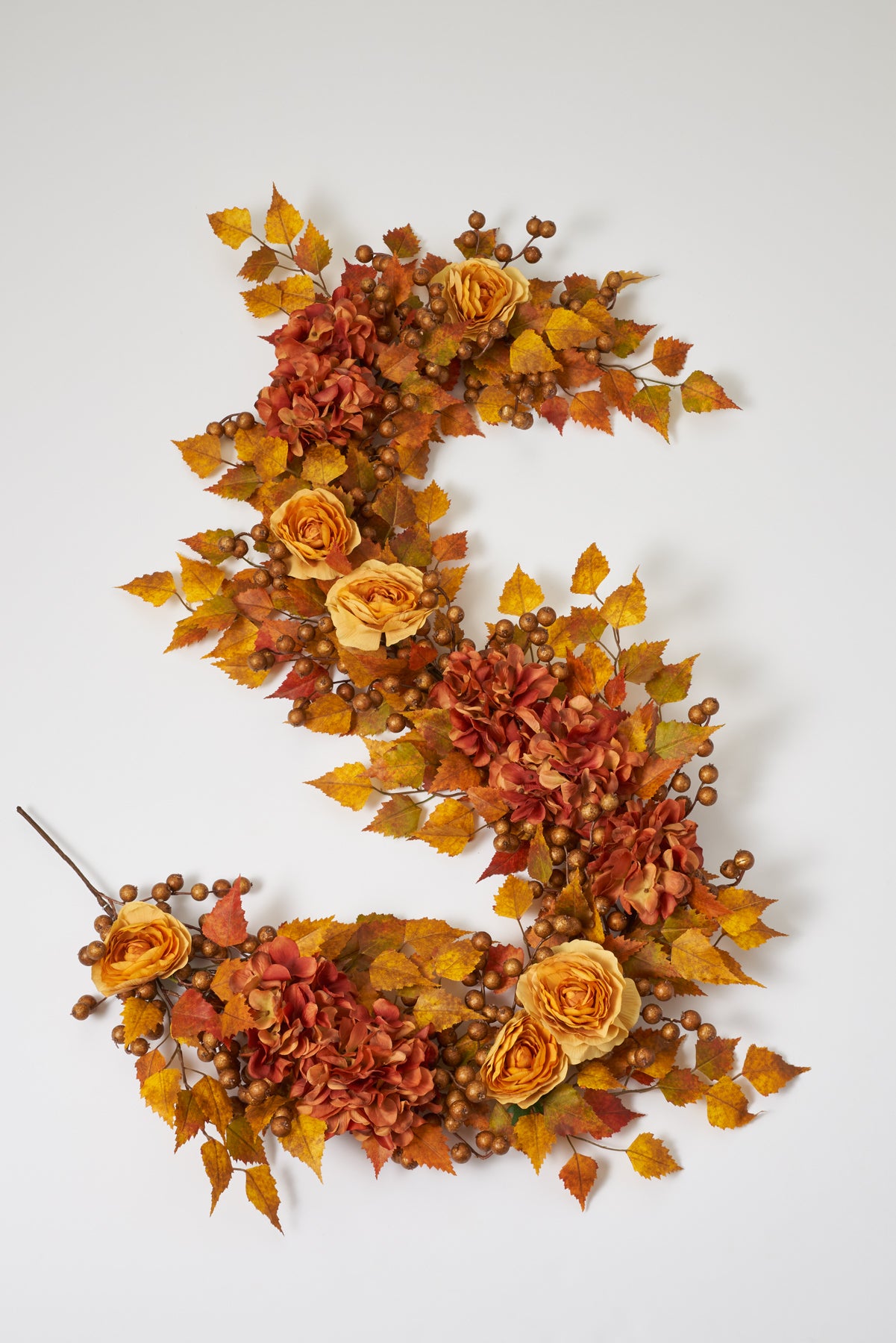 FREDERICA  Autumn wreath with rose and gold flowers – Let's Blossom