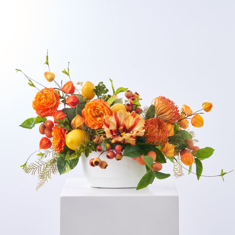 chinese lantern flower centerpiece