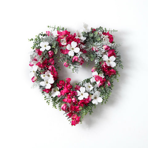 Heart Wreaths - Heart Shaped Wreaths - Valentine Wreath – Darby Creek  Trading