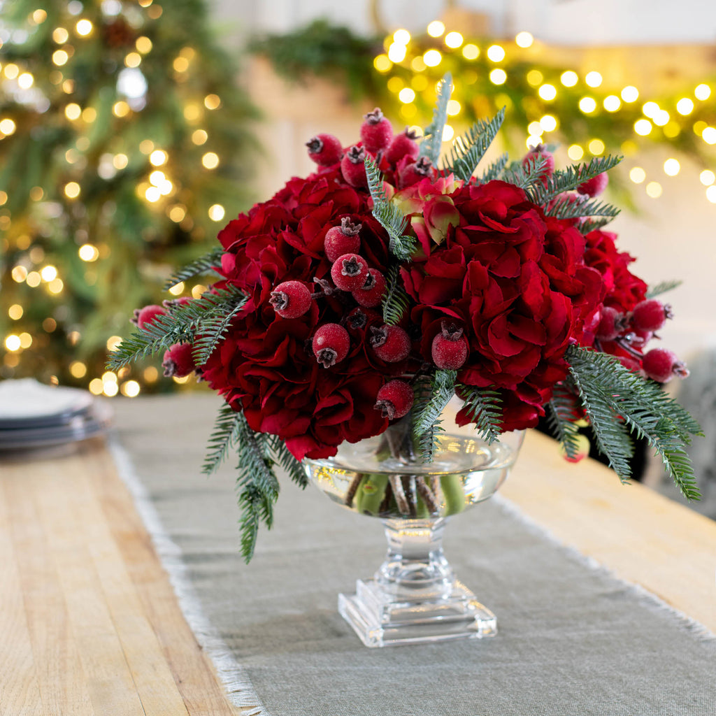 Rustic Red Christmas Flower Arrangement in Florence, AL