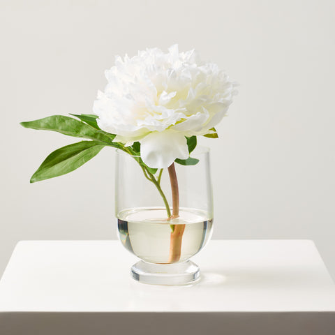 Glass Tumbler | White Floral