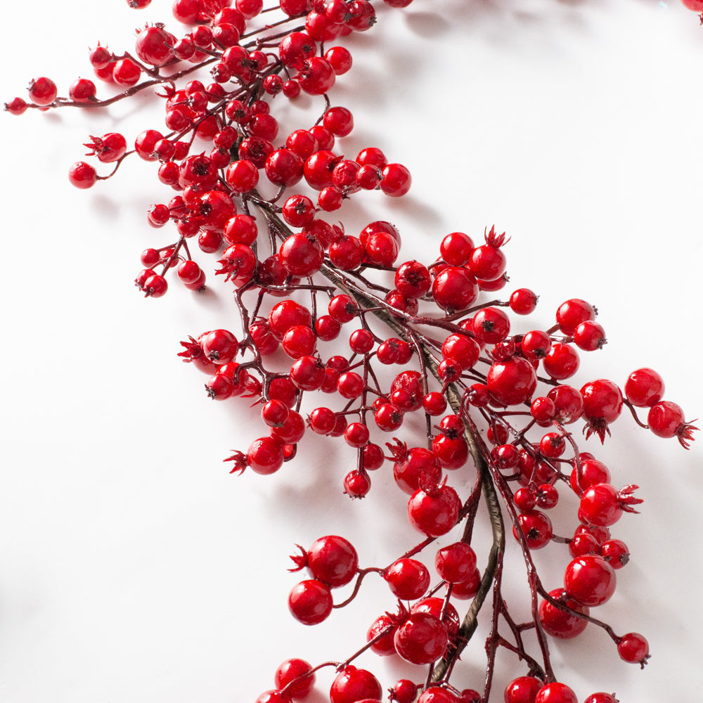 Berry Cedar 26 Foam Wreath The Holiday Aisle Color: Red