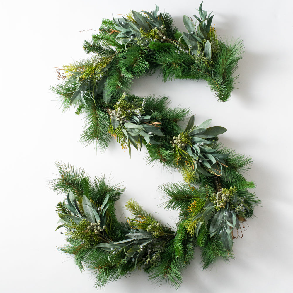 Pre-Lit Long Needle Pine & Pinecone Christmas Garland Winter Centerpie –  Darby Creek Trading