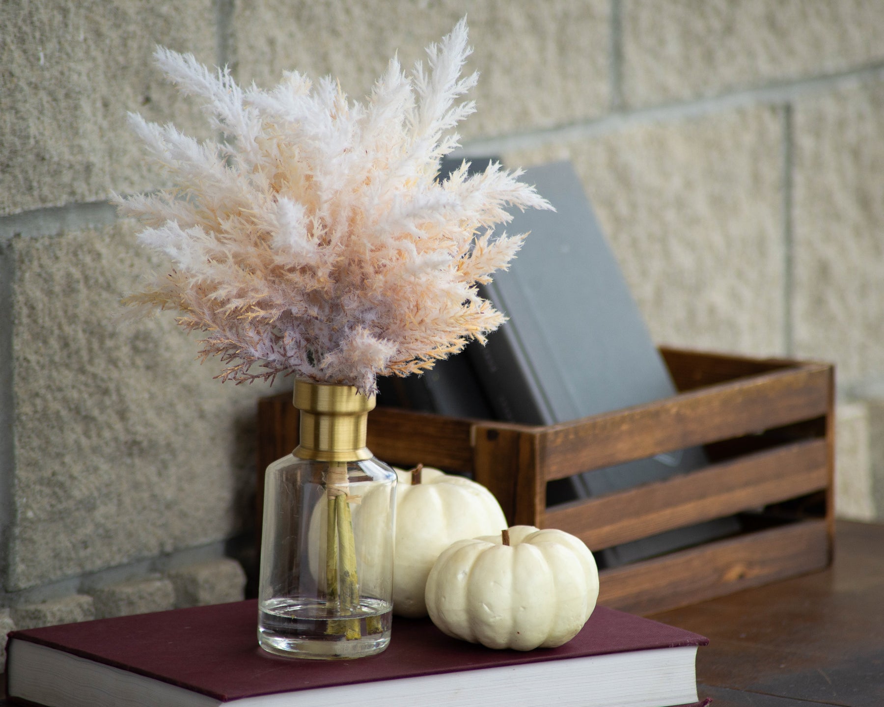 Cream & Brown Ombre Plume Pampas Grass Everyday Spring Fall Water Illu –  Darby Creek Trading